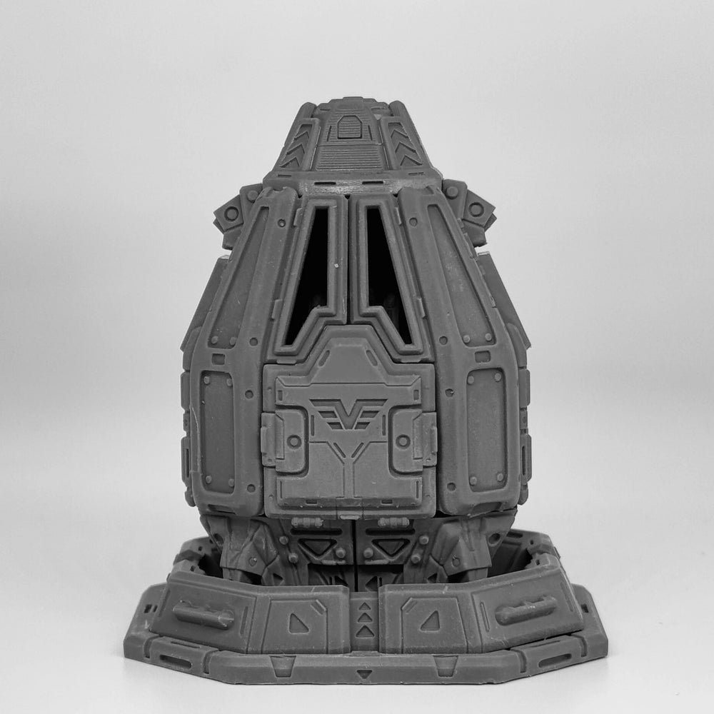 Vaskar Drop Pod, Resin Model Vehicle Kit, Sci-Fi Theme, Unassembled and Unpainted