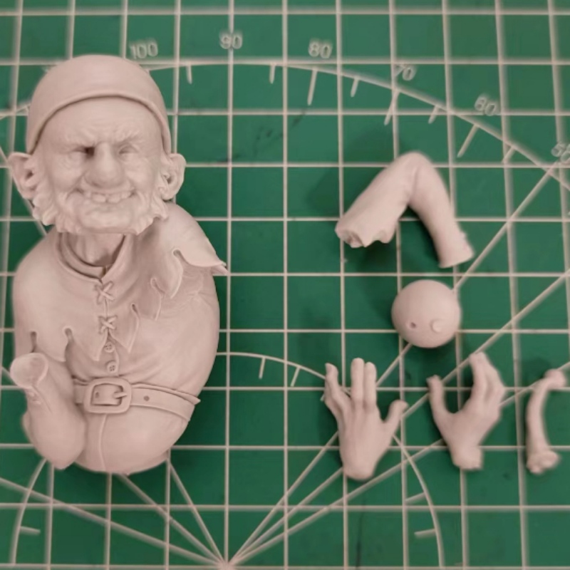 1/12 Dwarf Granny, Resin Model Bust Kit, Fantasy Theme, Unassembled and Unpainted