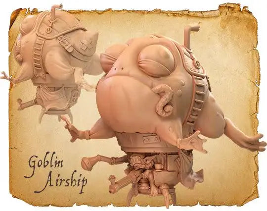 Goblin Airship Pilot, Resin Model Vehicle Kit, Fantasy Theme, Unassembled and Unpainted