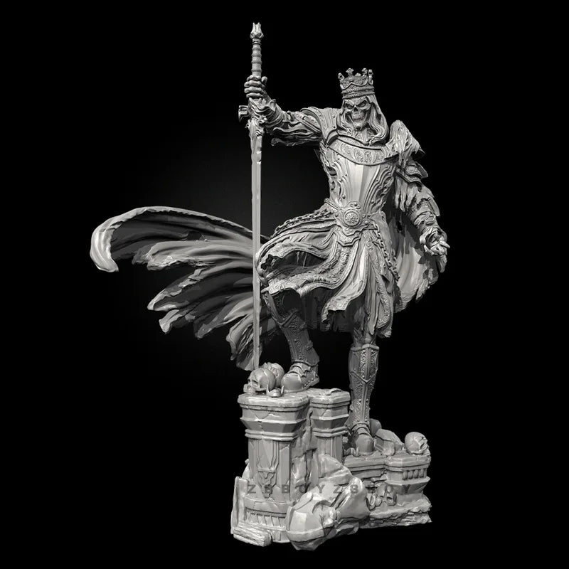 75mm King of the Dead, Resin Model Figure Kit, Fantasy Theme, Unassembled and Unpainted