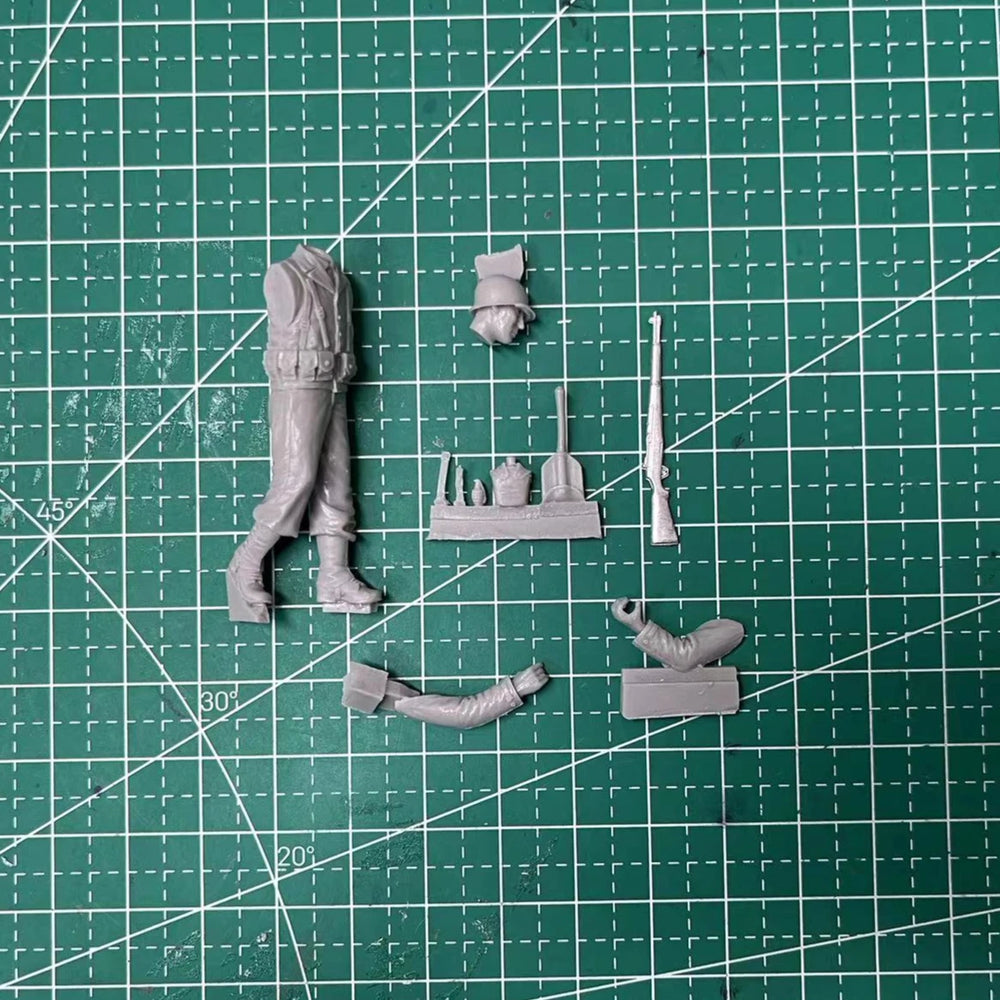 1/35 WWII US Infantry Rifleman, Resin Model Figure Kit, Unassembled and Unpainted