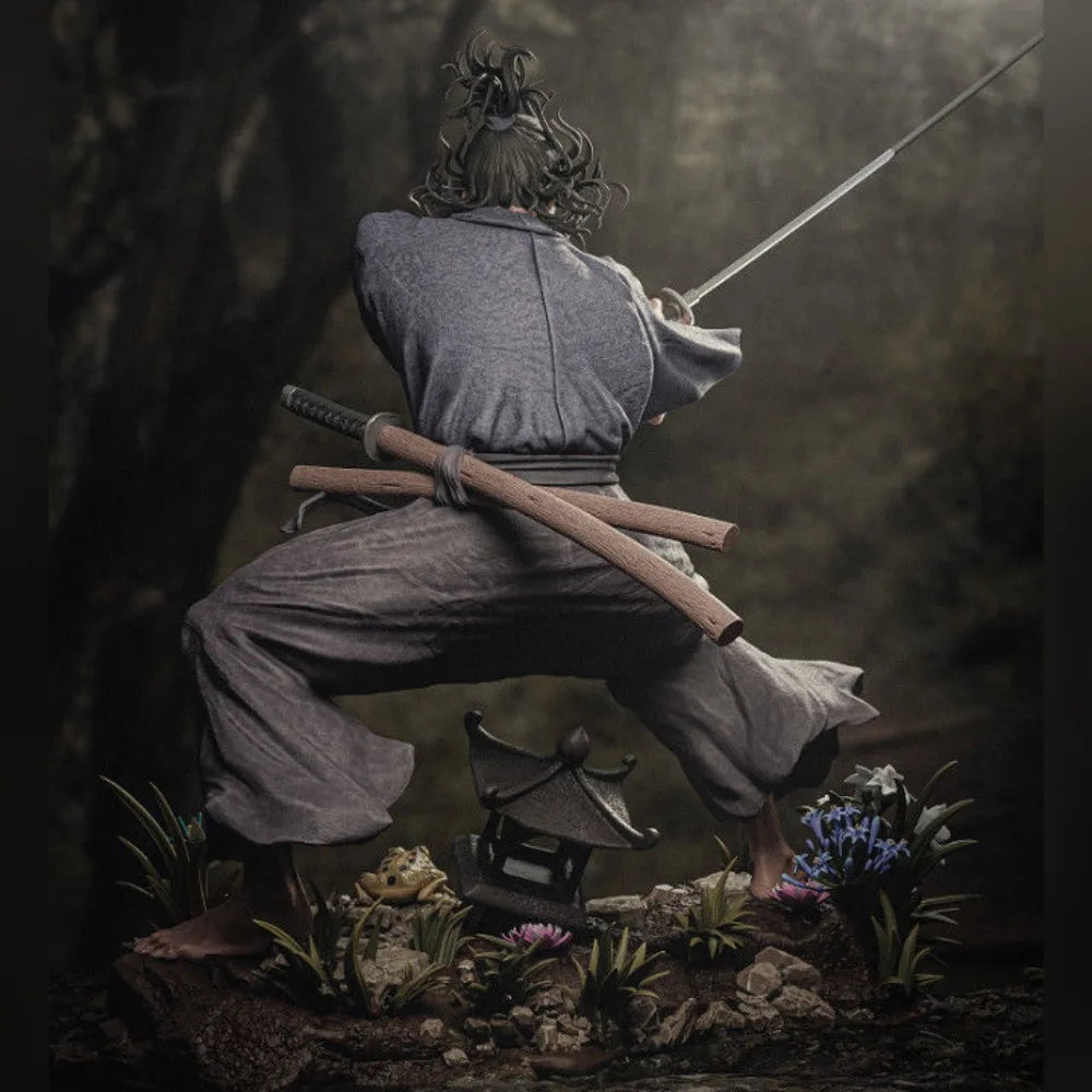 Samurai Miyamoto Musashi, Resin Model Figure Kit, Military Theme, Unassembled and Unpainted