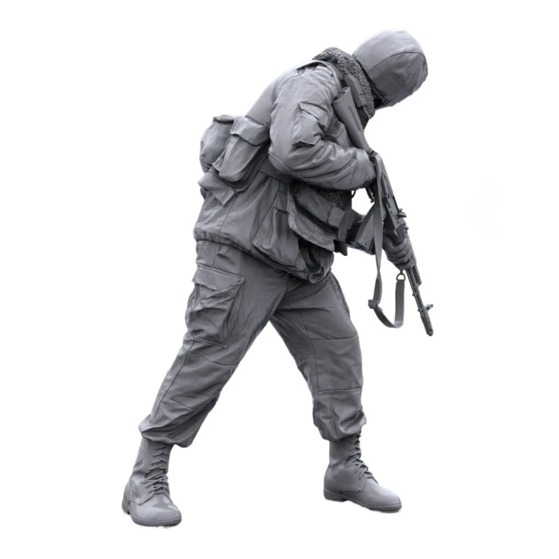 1/16 Modern Russian OMON Squad in Combat Positions, 4 Figures, Resin Model Figure Kit, Unassembled and Unpainted