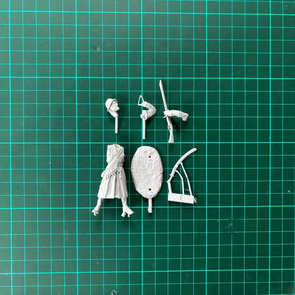 54mm WWI German Soldier, Resin Model Figure Kit, Unassembled and Unpainted