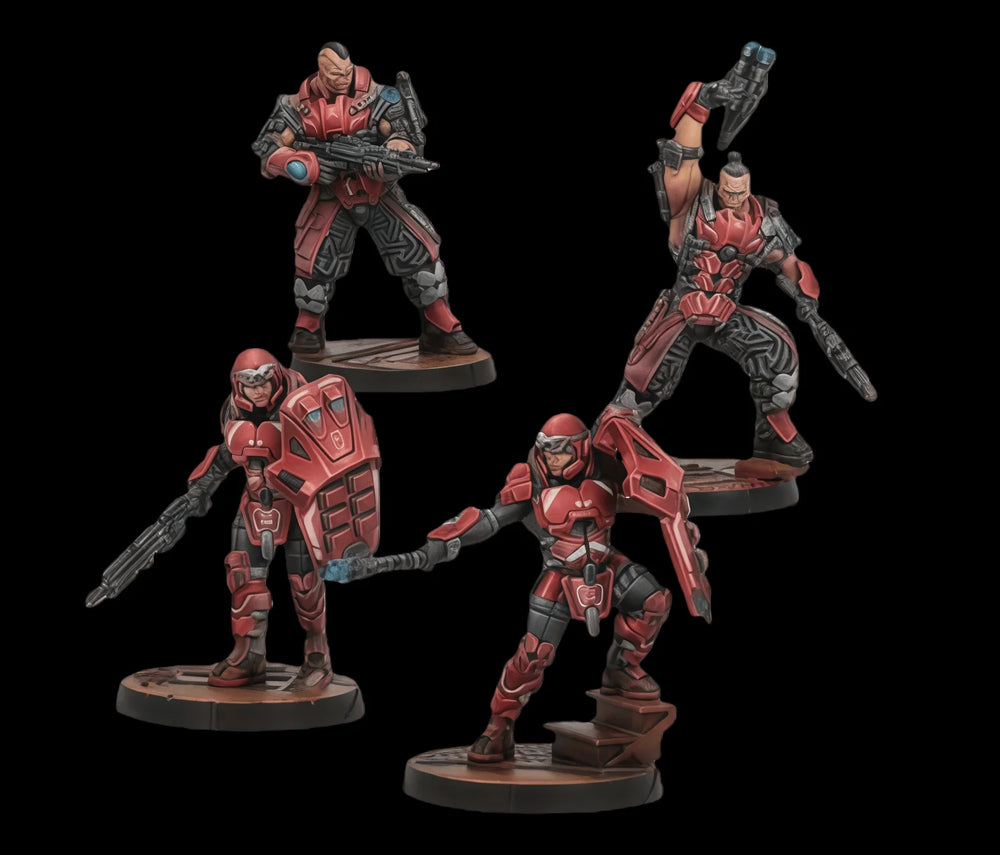 Modern Tactical Operators Fireteam, 4 Figures, Resin Model Figure Kit, Unassembled and Unpainted