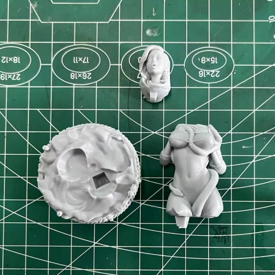 77mm Snake Woman, Resin Model Bust Kit, Fantasy Theme, Unassembled and Unpainted