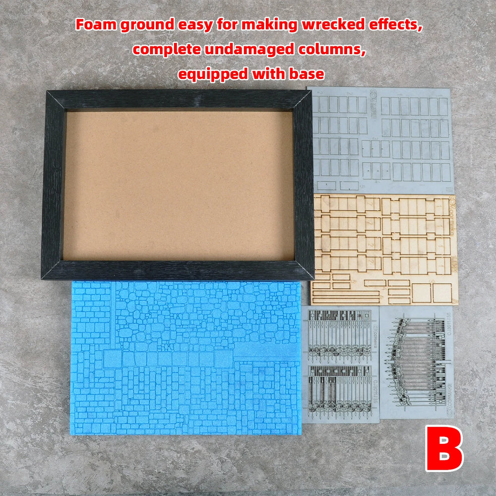 1/35 Modern Residential Compound, Resin Model Diorama Kit, Unassembled and Unpainted