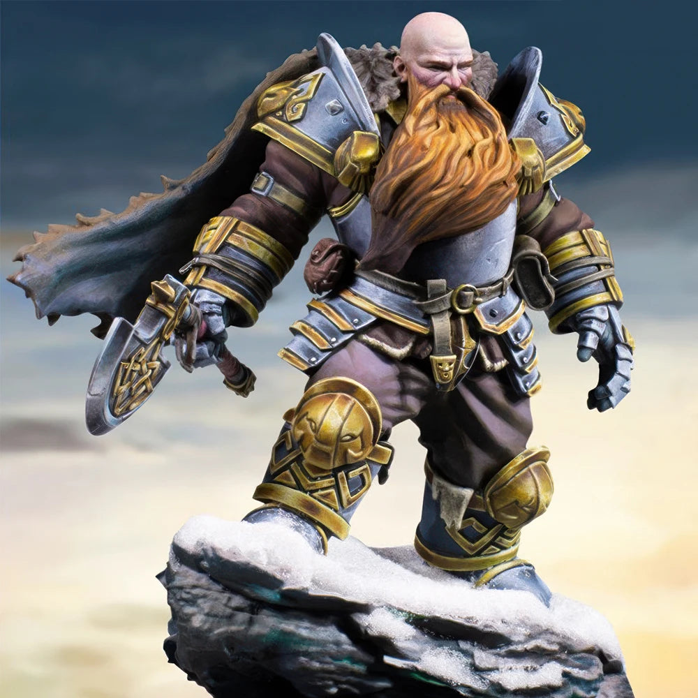 1/24 Dwarf Warrior, Resin Model Figure Kit, Fantasy Theme, Unassembled and Unpainted