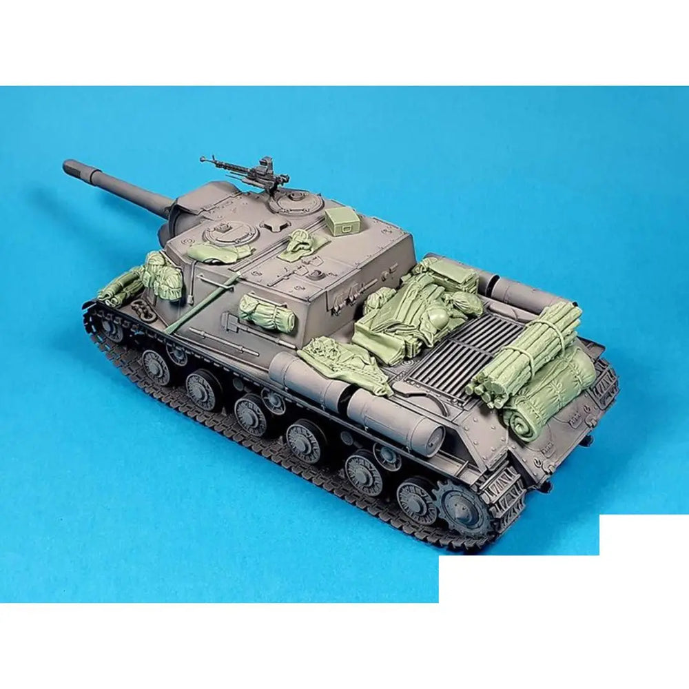 1/35 WWII Medium Tank with Accessories, Resin Model Vehicle Kit, Unassembled and Unpainted