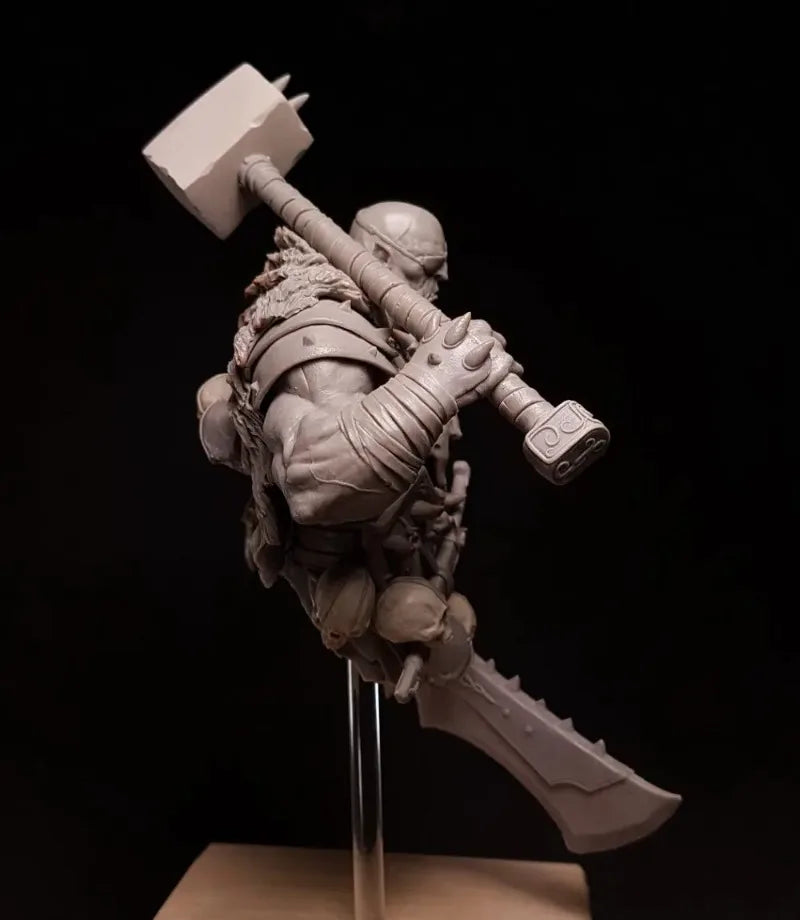 1/12 Razgor Warbringer, Resin Model Figure Kit, Fantasy Theme, Unassembled and Unpainted