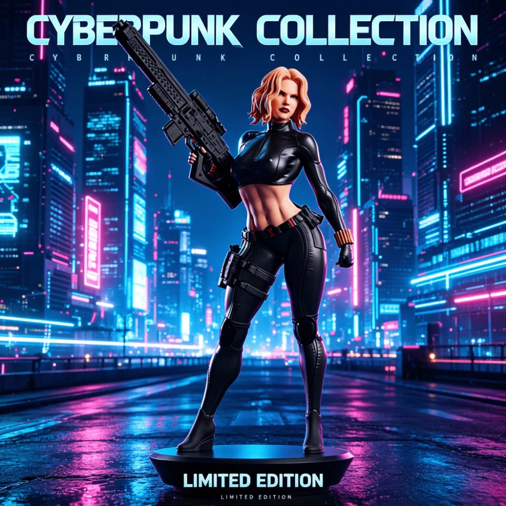 Cyberpunk Tactical Female Soldier — 1/18 Resin Figure