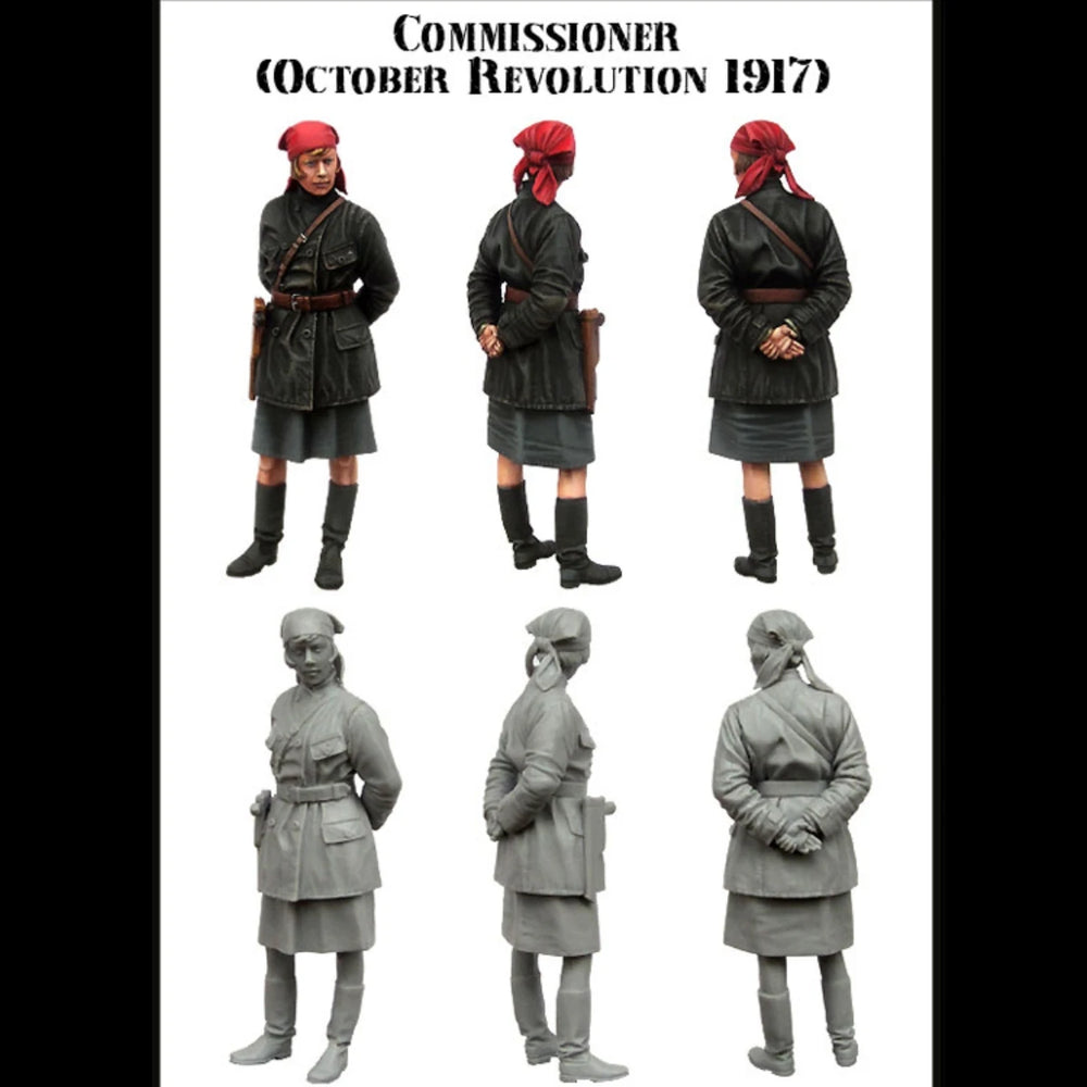 1/35 WWI Soviet Commissioner, Resin Model Figure Kit, Unassembled and Unpainted