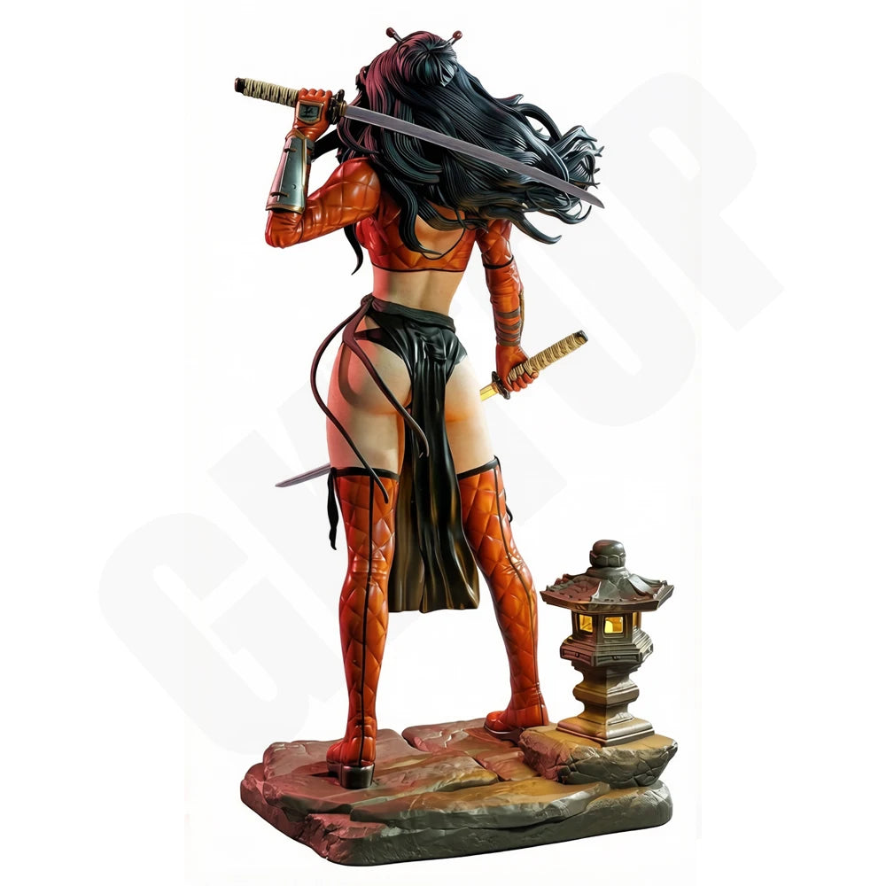 Katana Warrior, Resin Model Figure Kit, Fantasy Theme, Unassembled and Unpainted