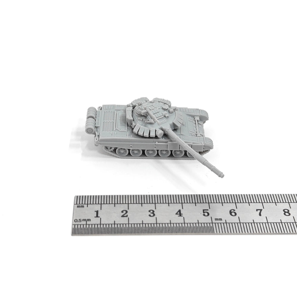 1/144 Cold War Soviet T-72BM Main Battle Tank, Resin Model Vehicle Kit, Unassembled and Unpainted