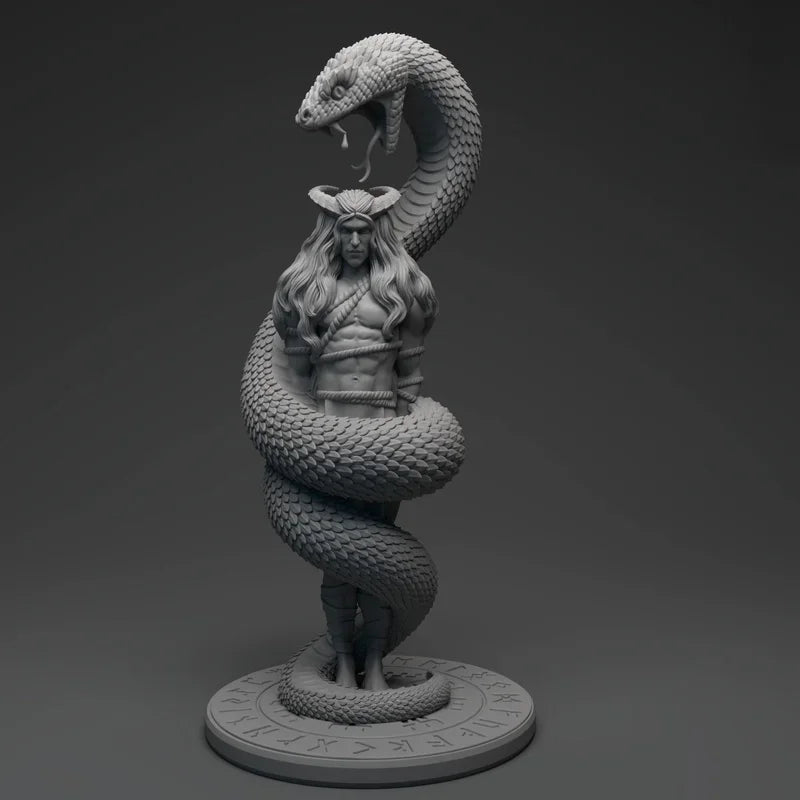 105mm Mythical Serpent, Resin Model Figure Kit, Mythology Theme, Unassembled and Unpainted