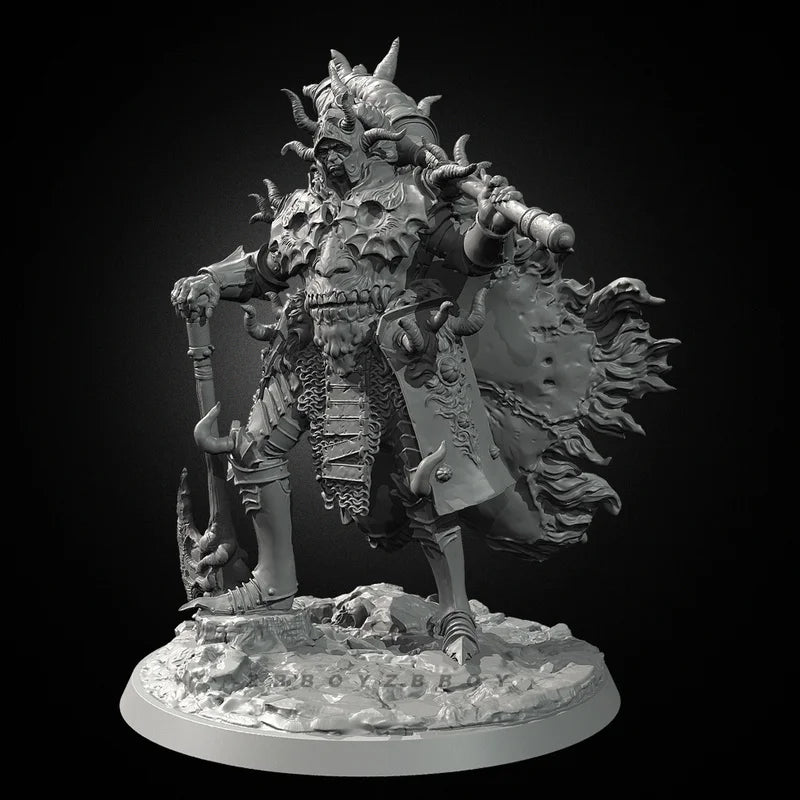75mm Demon King of Earth, Resin Model Figure Kit, Fantasy Theme, Unassembled and Unpainted