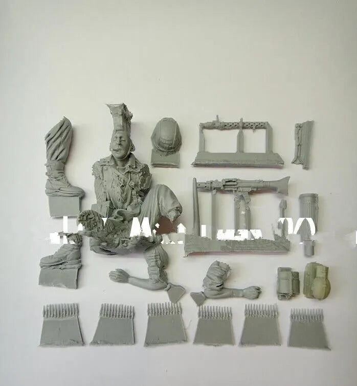 1/16 Modern Tactical Infantry with Assault Rifles, Resin Model Figure Kit, Unassembled and Unpainted