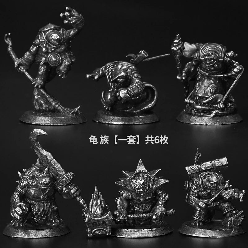 32mm Tribal Warriors, 3 Figures, Resin Model Figure Kit, Fantasy Theme, Unassembled and Unpainted
