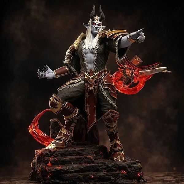 Dark Fantasy Demonic Warrior, Resin Model Figure Kit, Fantasy Theme, Unassembled and Unpainted