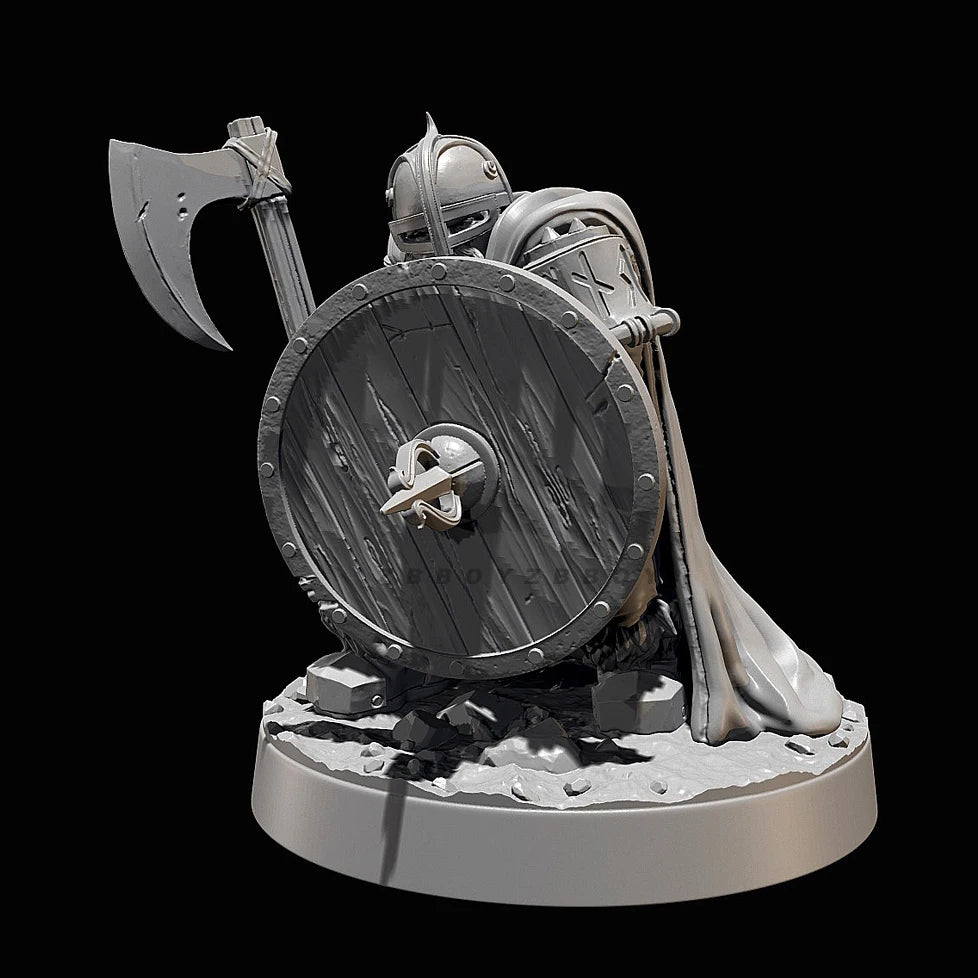 Medieval Warrior, 3 Figures, Resin Model Figure Kit, Fantasy Theme, Unassembled and Unpainted