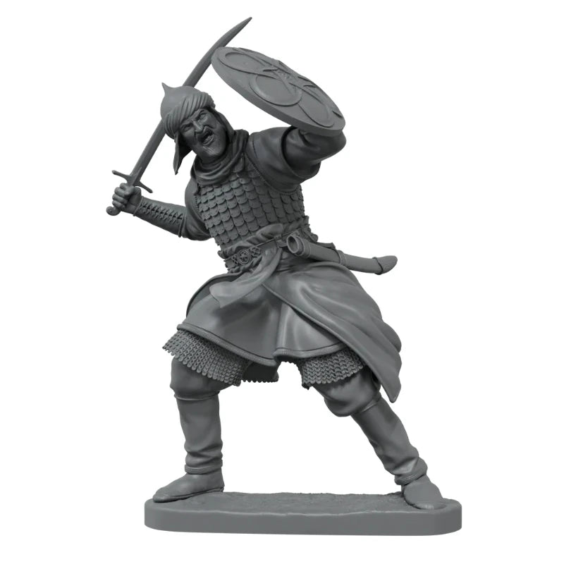 1/24 Medieval Crusader Knight Templar Vs Saracen, 2 Figures, Resin Model Figure Kit, Unassembled and Unpainted