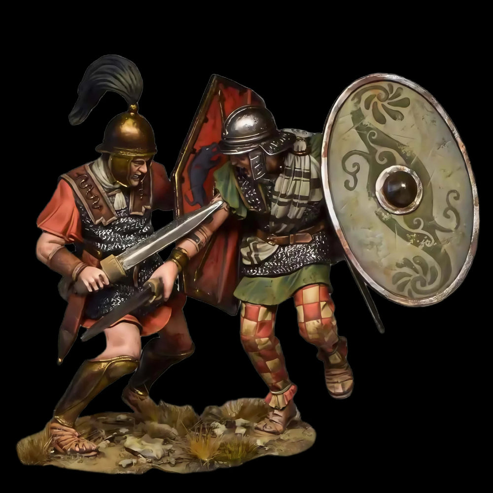 1/35 Ancient Roman Warriors, 2 Figures, Resin Model Figure Kit, Unassembled and Unpainted
