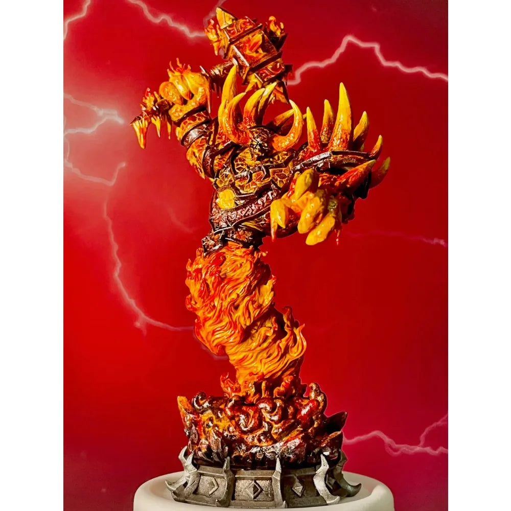 Rag Firelord Fire Elemental Deity, Resin Model Figure Kit, Fantasy Theme, Unassembled and Unpainted