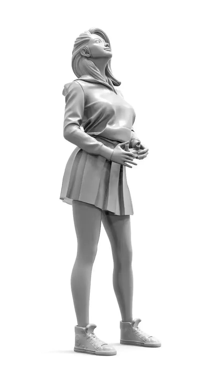 1/24 Ysa Character, Resin Model Figure Kit, Anime Theme, Unassembled and Unpainted
