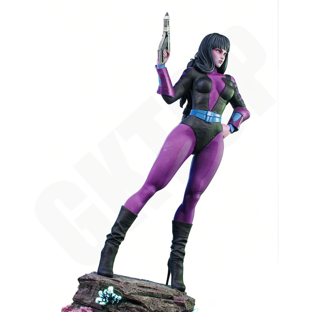 1/24 Female Assassin, Resin Model Figure Kit, Sci-Fi Theme, Unassembled and Unpainted