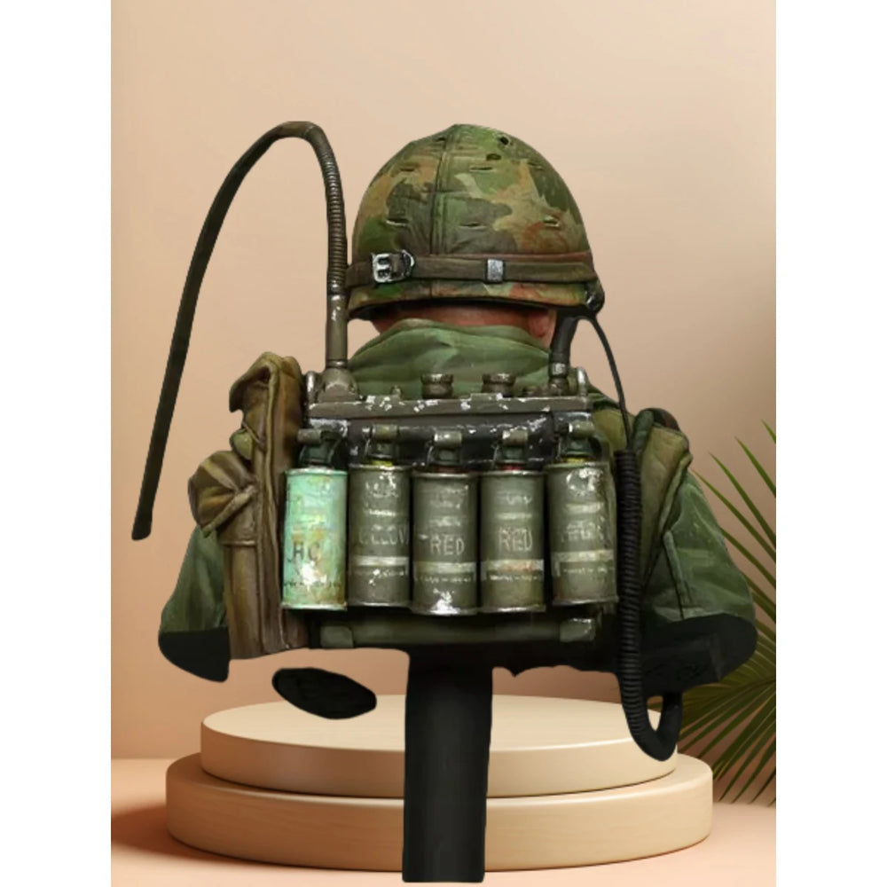 1/10 Vietnam War USMC Marine, Resin Model Bust Kit, Unassembled and Unpainted
