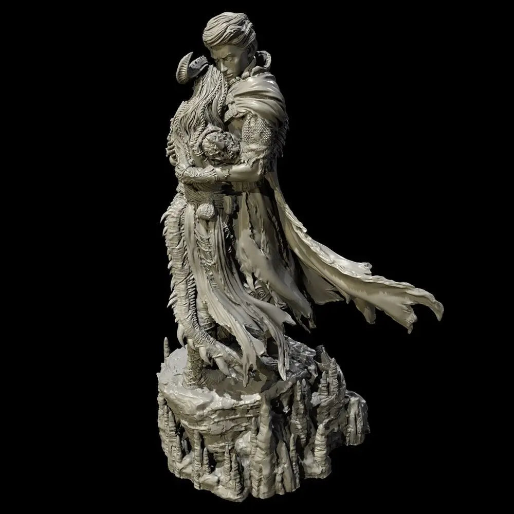 75mm Priestess, Resin Model Figure Kit, Fantasy Theme, Unassembled and Unpainted
