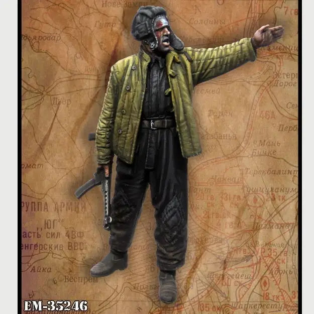 1/35 Cold War Soviet Soldier in NBC Protective Suit, Resin Model Figure Kit, Unassembled and Unpainted