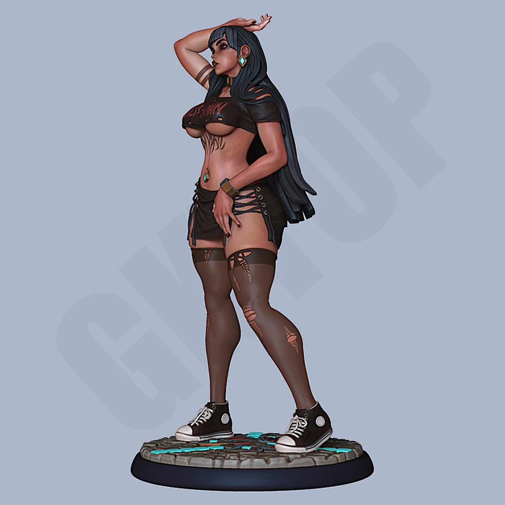 1/24 Night Stalker, 2 Figures, Resin Model Figure Kit, Fantasy Theme, Unassembled and Unpainted