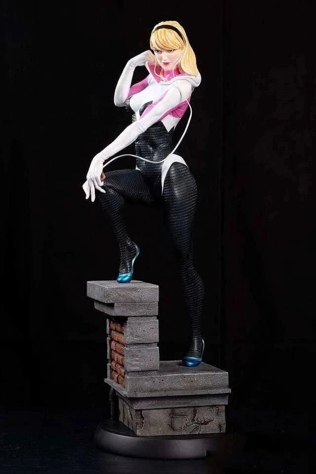 75mm Spider Girl, 2 Figures, Resin Model Figure Kit, Unassembled and Unpainted