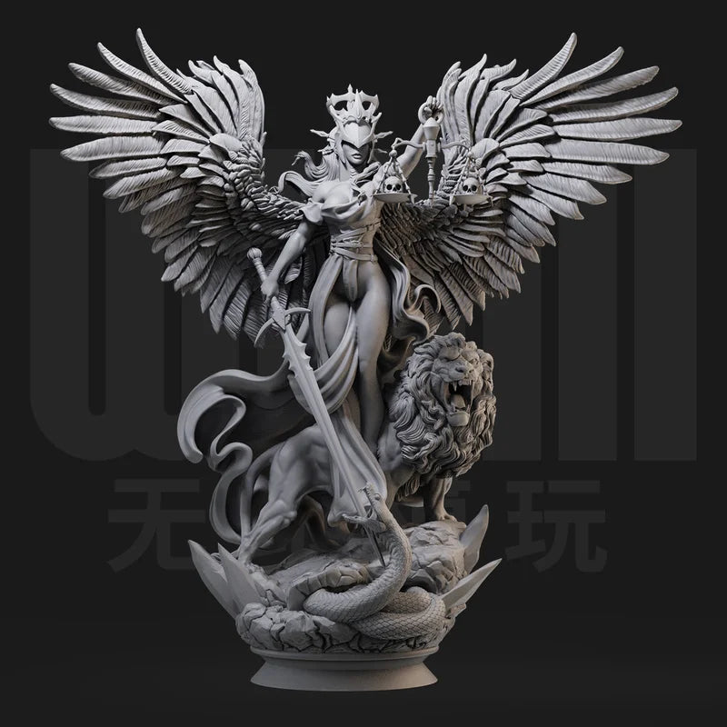 1/24 Goddess of Justice, Resin Model Figure Kit, Mythology Theme, Unassembled and Unpainted