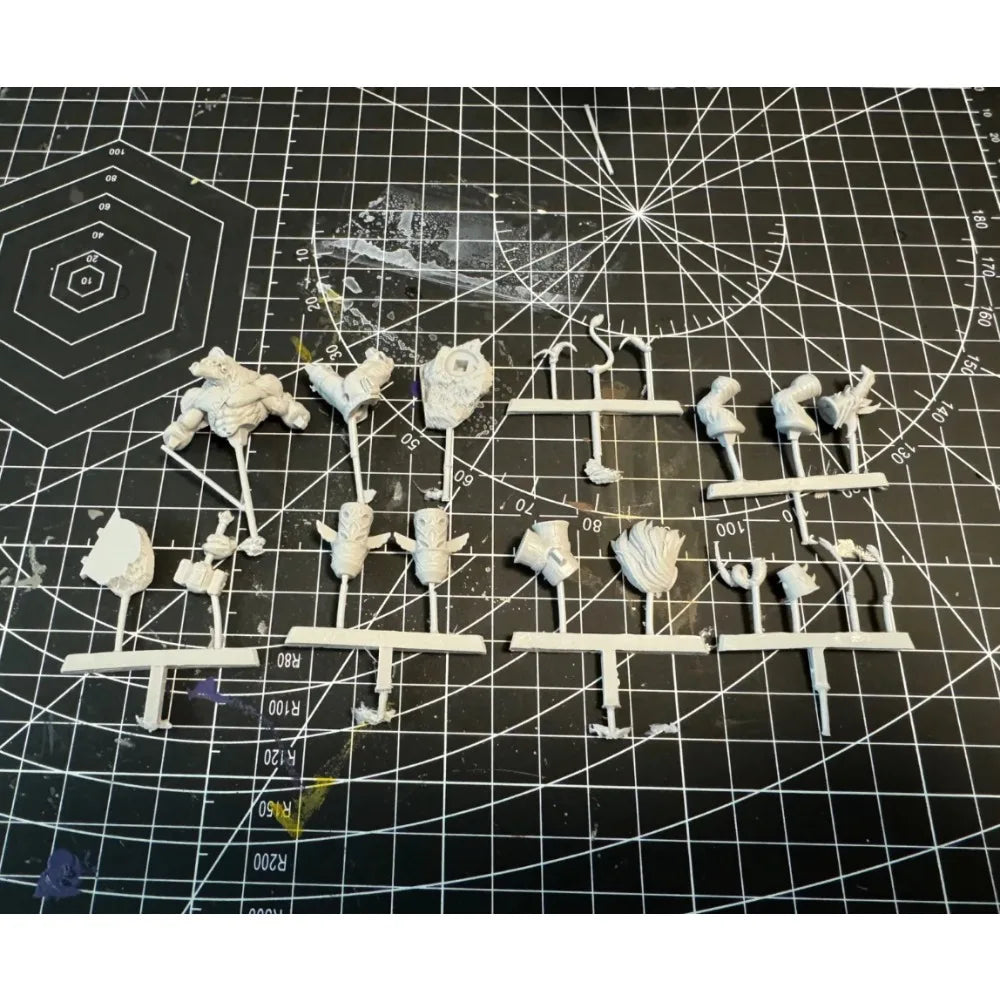 54mm Magic Bull Warrior, Resin Model Figure Kit, Fantasy Theme, Unassembled and Unpainted