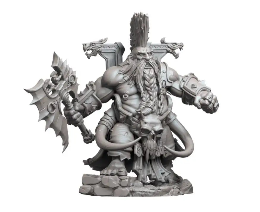 1/24 Grimdark Chaos Warriors, 5 Figures, Resin Model Figure Kit, Fantasy Theme, Unassembled and Unpainted