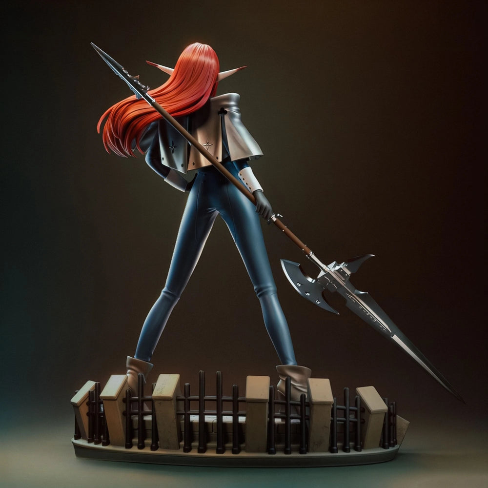Elven Female Warrior, Resin Model Figure Kit, Fantasy Theme, Unassembled and Unpainted