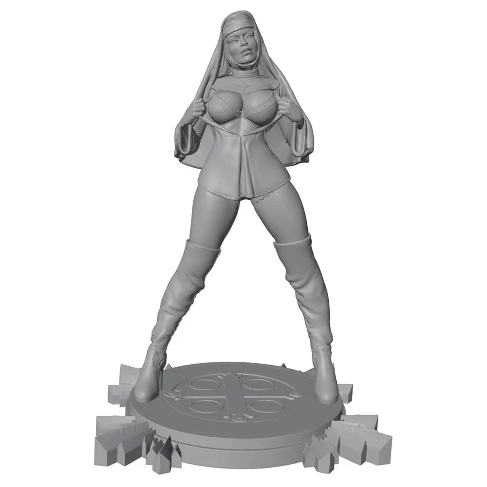 75mm Adult Female with Cloak, Resin Model Figure Kit, Unassembled and Unpainted
