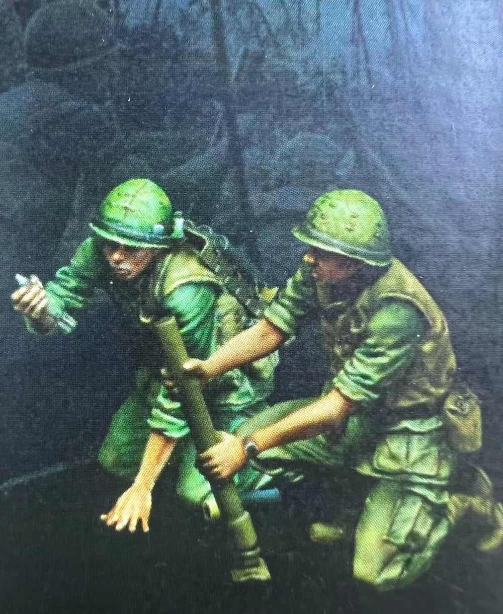 1/35 Modern US Marines Tactical Assault Team, 2 Figures, Resin Model Figure Kit, Unassembled and Unpainted
