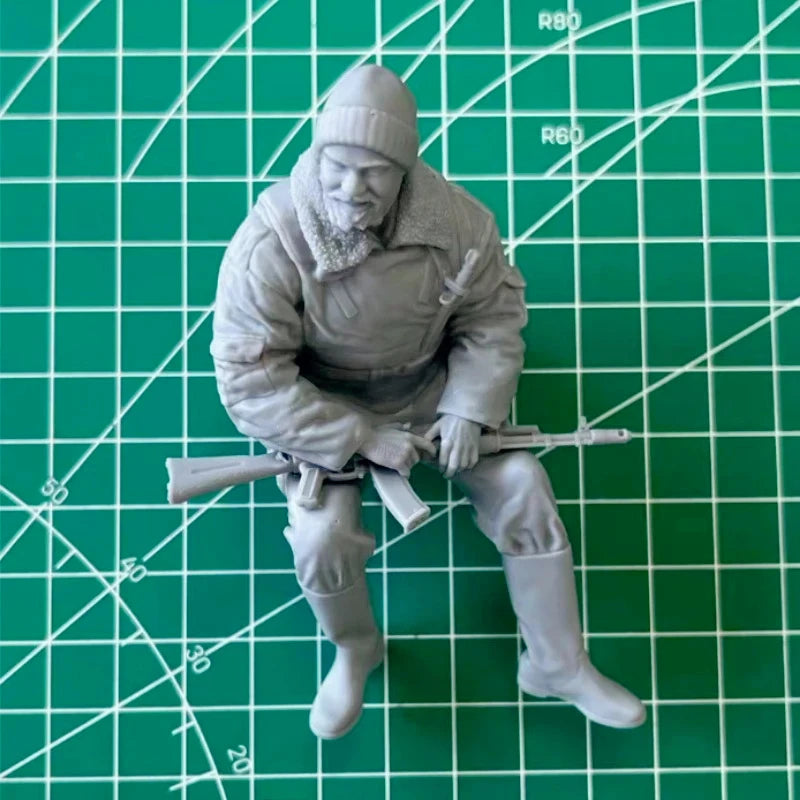 1/16 Modern Russian Internal Troops Mortar Crew, 5 Figures, Resin Model Figure Kit, Unassembled and Unpainted