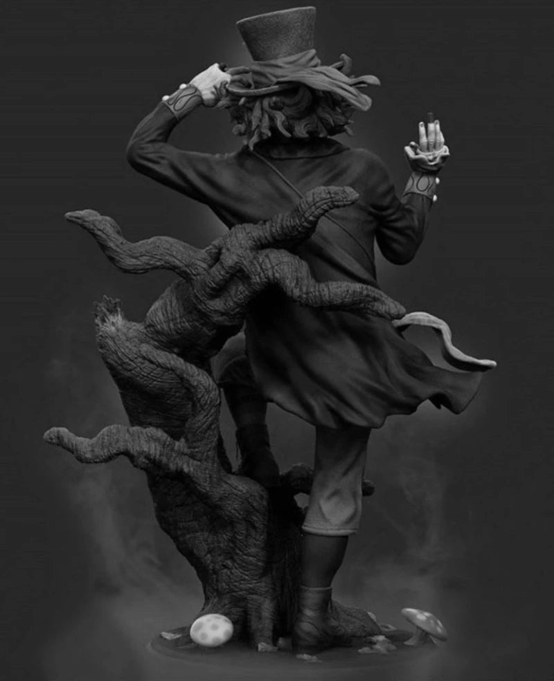 1/24 Magician with Demonic Tentacle, Resin Model Figure Kit, Fantasy Theme, Unassembled and Unpainted