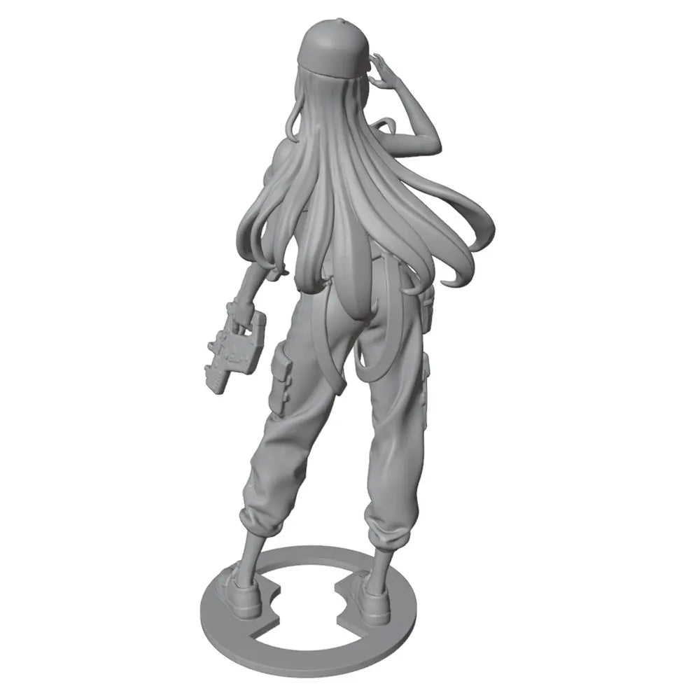 1/24 Female Character Military Outfit, Resin Model Figure Kit, Anime Theme, Unassembled and Unpainted