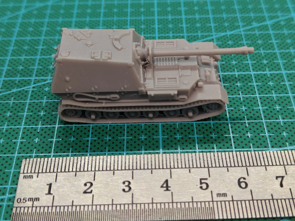 1/144 WWII German Ferdinand Tank Destroyer, Resin Model Vehicle Kit, Unassembled and Unpainted
