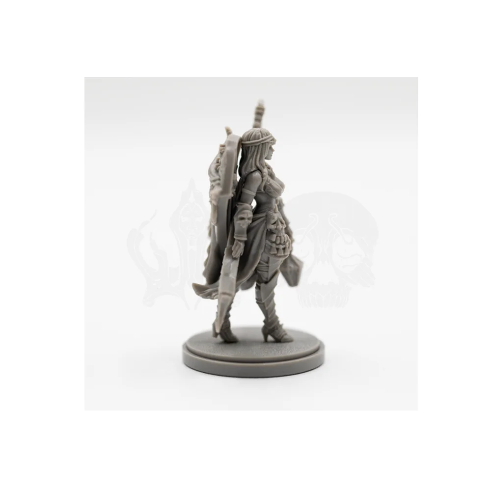 Skeleton Reaper with Scythe and Tattered Robes, Resin Model Figure Kit, Fantasy Theme, Unassembled and Unpainted