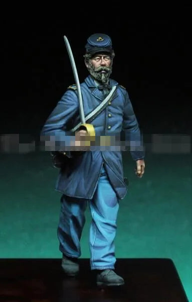 1/32 American Civil War Union Soldier Standing with Rifle, Resin Model Figure Kit, Unassembled and Unpainted