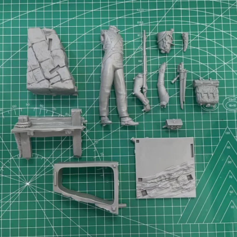 1/16 Ancient British Navy Officer, Resin Model Figure Kit, Unassembled and Unpainted
