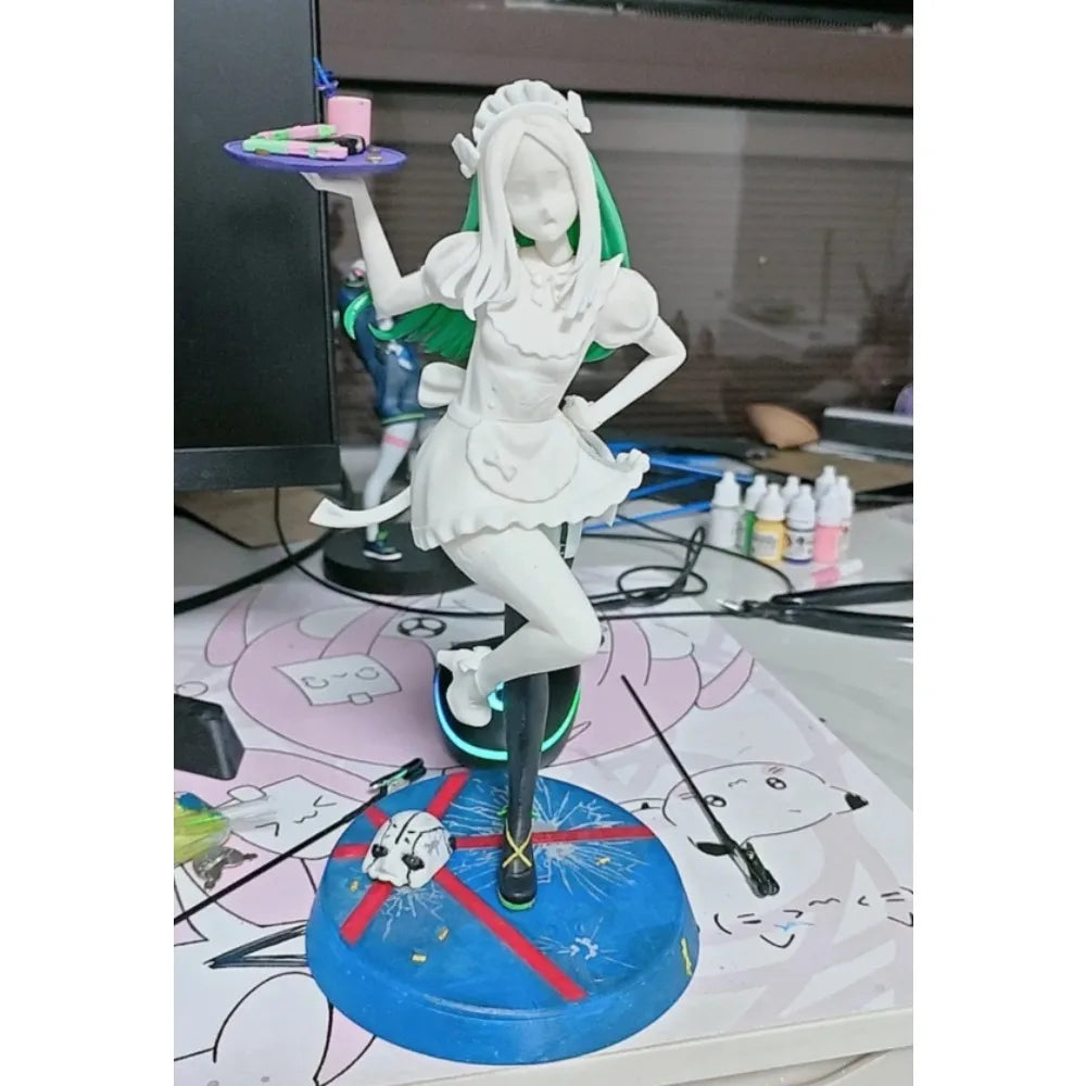 170mm Rebecca White Anime Character, Resin Model Figure Kit, Anime Theme, Unassembled and Unpainted