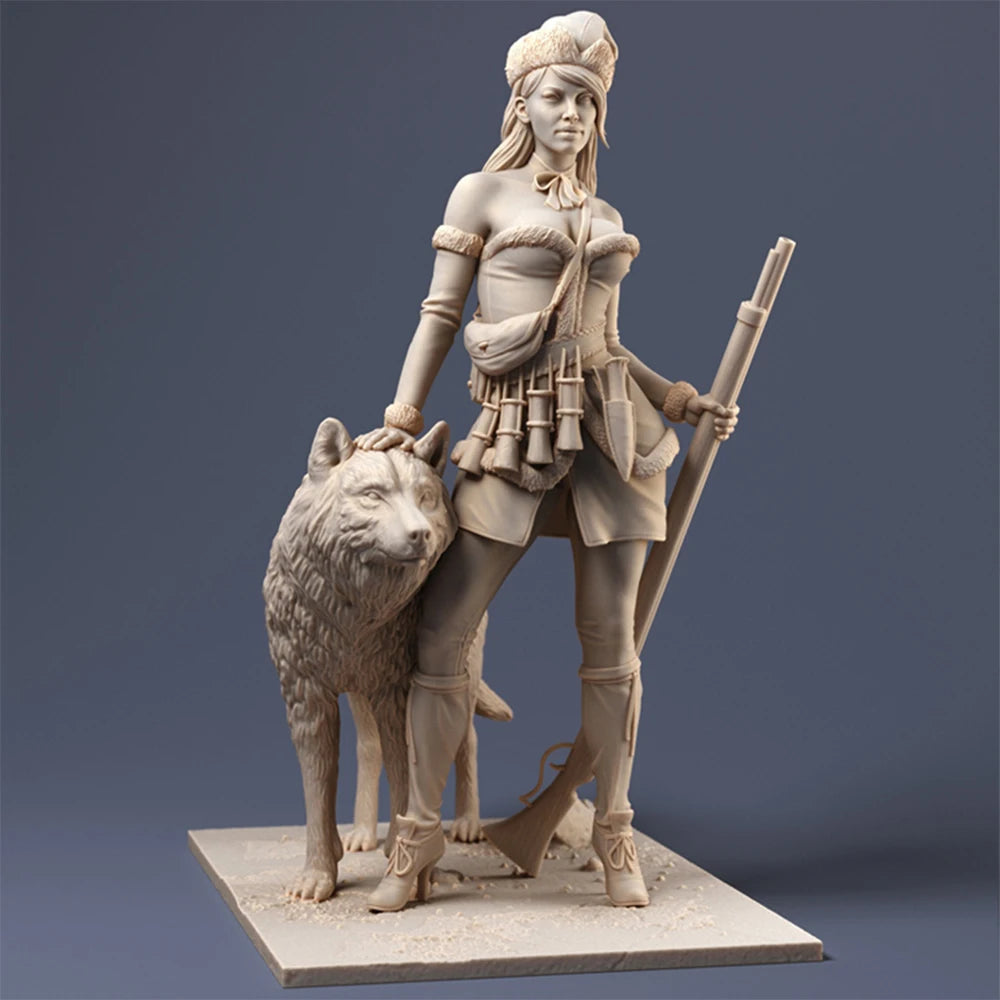 70mm Medieval Nordic Warrior, Resin Model Figure Kit, Unassembled and Unpainted