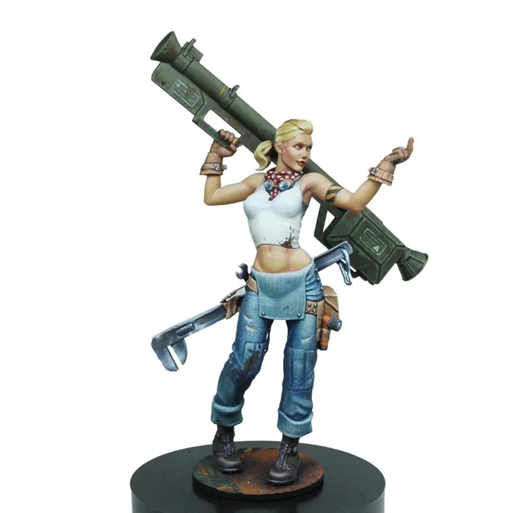 1/24 Rosie Donovan Sci-Fi Soldier, Resin Model Figure Kit, Sci-Fi Theme, Unassembled and Unpainted